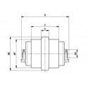 Galet inférieur KOMATSU PC16R / PC163F / PC16R2 / PC18MR