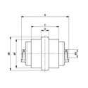 Galet inférieur KOMATSU PC16R / PC163F / PC16R2 / PC18MR
