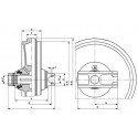 Roue folle CATERPILLAR 301.4C / 301 ZD