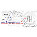 Kit partiel godet KUBOTA K008 / K008 ALPHA