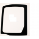 Vitre de porte partie haute KOMATSU PC45.1 / PC40MRX1 / PC45MRX1 / PC40MR1 / PC45MR1