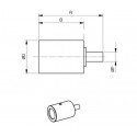 Galet supérieur KOMATSU PC30R8 / PC35MR1 / PC35MRX / PC40MR1 / PC40MR2