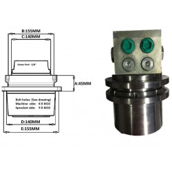 Moteur de translation pour mini pelle KUBOTA K008 / K008.3