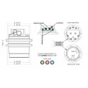 Moteur de translation pelle 1 à 2.8ton (8+8 trous)