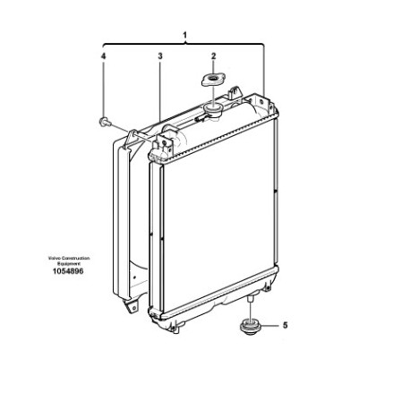 Radiateur refroidissement VOLVO ECR28