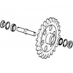 Roue folle ATLAS TEREX / HAN / HYUN / O&K / SCHEFF / ZEPP