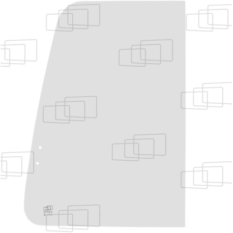 Schiebefenster vorne rechts für KUBOTA KX61.2 / KX61.2 ALPHA / KX71.2 / KX71.2 ALPHA / KX91.2 / KX121.2 / KX161.2 (Von 1997 bis 2004)