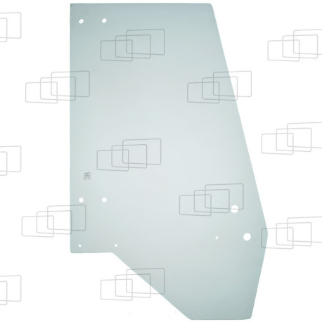 Rechtes Türfenster für JCB 3C-2 / 3CX-2 / 3CX-4 / 3D-2 / 3D-4 / 4C-2 TURBO / 4C-4 (CAB NEGRA)