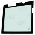 UNTERE TÜRGLASSCHEIBE FÜR KUBOTA KX014-4 / KX015-4 / KX016-4 / KX018-4 / KX019-4 (AB 2011)
