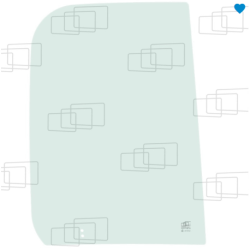 RECHTES HINTERES SCHIEBEFENSTER KUBOTA KX014-4 / KX015-4 / KX016-4 / KX018-4 / KX019-4 (AB 2011)
