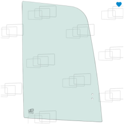 Rechtes Fenster, vorderer oberer Schiebeteil, Kubota KX027-4 / KX030-4