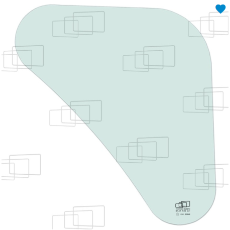 FENSTER UNTEN RECHTS 1/4 BOBCAT E14 E16 (VON 2010 BIS 2014)