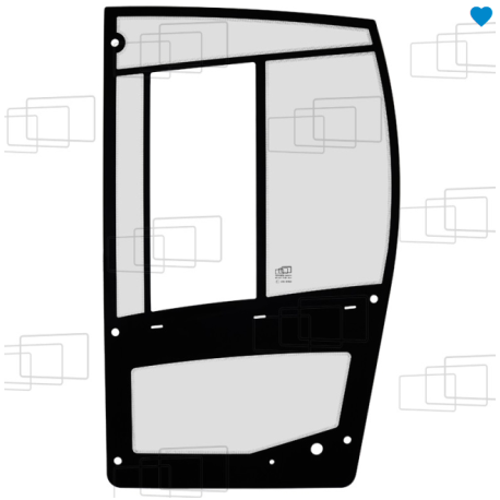 BOMAG BW211D-5 BW212D-5 BW213D-5 BW214D-5 BW216D-5 BW219D-5 BW226D-5 VOLLSTÄNDIGE LINKE TÜRGLASSCHEIBE (AB 2017)