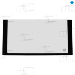 UNTERES VORDERES FENSTER FÜR HITACHI ZAXIS ZX16 ZX18 ZX25 ZX30 ZX35 ZX40 ZX50 (VON 2003 BIS 2010) / ZAXIS ZX27-3 (VON 2010 BIS 2015)