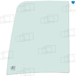 RECHTES HINTERES SCHIEBEFENSTER FÜR KUBOTA U50-5 U56-5 (AB 2020)
