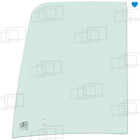 RECHTES HINTERES SCHIEBEFENSTER FÜR KUBOTA U50-5 U56-5 (AB 2020)