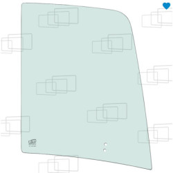 Rechtes vorderes Schiebefenster für Kubota U50-5 U56-5 (ab 2020)
