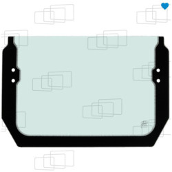 UNTERES VORDERES FENSTER YANMAR SV85 SV120 / B75W B95W B110W (AB 2018)