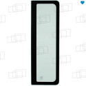 SEITENFENSTER HINTER DER LINKEN TÜR TAKEUCHI TB014 TB016 (VON 1998 BIS 2014) / TB219 (AB 2010)