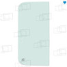 Rechtes Schiebefenster hinten Takeuchi TB153FR TB180FR (von 2006 bis 2014) / TB219 (ab 2010)