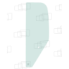 Fenster an der Seite hinter der linken Tür, Maxi 23, Maxi 28, Maxi 31, Maxi 35, Maxi 50 (von 2001 bis 2004) / CX23, CX28, CX35, CX50 (ausgeliefert 2001 bis 2004)
