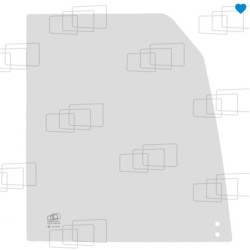 VORDERES RECHTES SCHIEBEFENSTER PEL JOB EB350 XT EB450 XT / VOLVO EC35 EC45 (283)