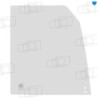 VORDERES RECHTES SCHIEBEFENSTER PEL JOB EB350 XT EB450 XT / VOLVO EC35 EC45 (283)