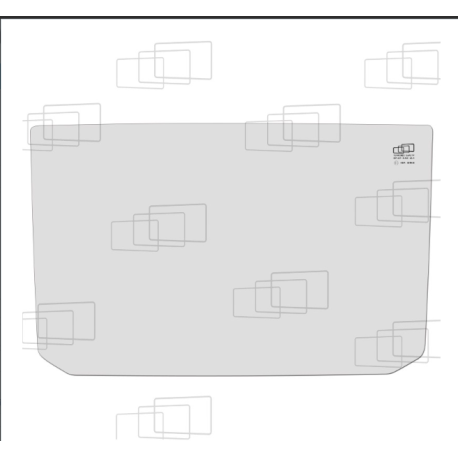 UNTERER ABSCHNITT DER VORDERSCHEIBE OHNE LÖCHER KUBOTA KX61-2 / KX61-2 ALPHA / KX71-2 / KX71-2 ALPHA / KX91-2 / KX121-2 / KX161-2 (VON 1997 BIS 2004)
