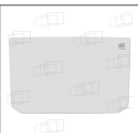 UNTERER ABSCHNITT DER VORDERSCHEIBE OHNE LÖCHER KUBOTA KX61-2 / KX61-2 ALPHA / KX71-2 / KX71-2 ALPHA / KX91-2 / KX121-2 / KX161-2 (VON 1997 BIS 2004)