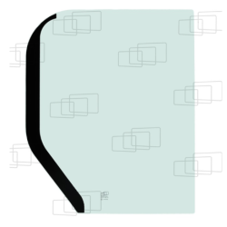 Feststehendes Fenster auf der rechten Seite für Doosan DX53W, DX55, DX55W und DX60 (von 2008 bis 2016)