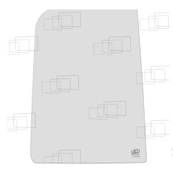 Festes rechtes Fenster für Kubota KX251-3 (von 2000 bis 2006)