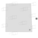 Fenster an der Seite hinter der linken/rechten Tür (rechtwinklig) EK50 Fahrerhaus Kubota M6950 M7950 M8950 M9750