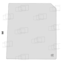 Türfenster, oberer linker/rechter Bereich (EK50-Fahrerhaus) Kubota M6950 M7950 M8950 M9750
