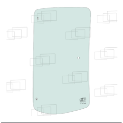 KUBOTA M6040 M7040 M7060 M8540 M8560 M9540 M9960 M5111 M5-112 H/UN SEITENFENSTER