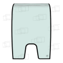KUBOTA RT250-2 RT270-2 RT280-2 FRONTFENSTER