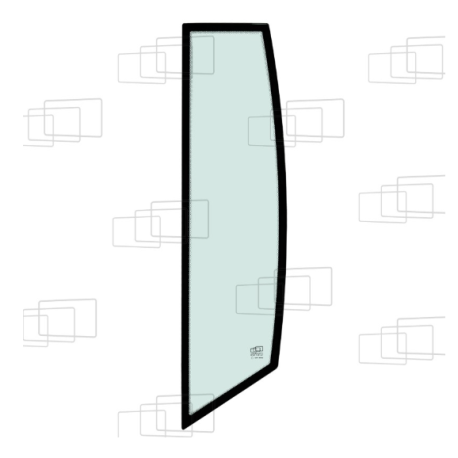 SEITENFENSTER HINTER DER LINKEN/RECHTEN TÜR KUBOTA RT250-2 RT270-2 RT280-2
