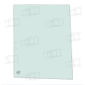 Rechtes hinteres Schiebefenster YANMAR VIO80 / VIO80U / VIO80-1 / VIO80-2 / VIO82 / SV100-2 PB / B7-5B / B7-6