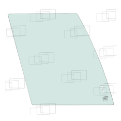 Rechtes vorderes Schiebefenster für Yanmar B7-5B / B7-6, Sigma / SV100-1 / SV100-2 / VIO80 / VIO80U / VIO80-1 / VIO80-2 / VIO82