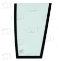 VORDERES FENSTER UNTEN RECHTS CATERPILLAR 422E / 428E / 432E / 434E / 442E / 444E (VON 2005 BIS 2012)