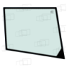 RECHTES SEITENFENSTER CATERPILLAR 300B / 312B / 315BL / 317B / 318B / 320B / 322B / 325B / 330B / 345B / 365B / 375B / 385B (VON 1998 BIS 2003)