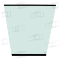 ZENTRALES FENSTER VORNE HYUNDAI HL757-7A / HL760-7A / HL770-7A / HL780-7A