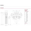 Kettenrad KOMATSU PC28UU3 / PC30MR1 / PC30MR2 / PC30MR3 / PC30UU3 / PC35MR2 / PC35MR3 / PC38UU3  UR101K123/ R010106