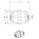 Laufrolle CATERPILLAR 301,4C / 301,7D