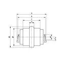 Laufrolle HITACHI ZX17U-2 / ZX16