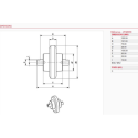 Laufrolle PEL JOB EB12,4 / EB14, / EB150XR1 / EB16,4