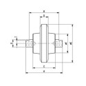 Laufrolle YANMAR B12,1 / B12,2 / B14 / B15 / B17,2 / VIO15 / YB121