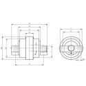 Laufrolle  HANIX H50B / H50C / H55DR / H56