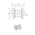 Laufrolle YANMAR SV15 / SV17 / SV17E / SV08,1