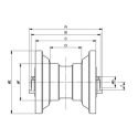 Laufrolle KUBOTA U27 / U27-4 / U25-3 / U30-3 / U35-3
