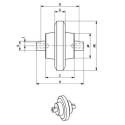 Laufrolle IHI IMER 16NX /  16VX / 16N
